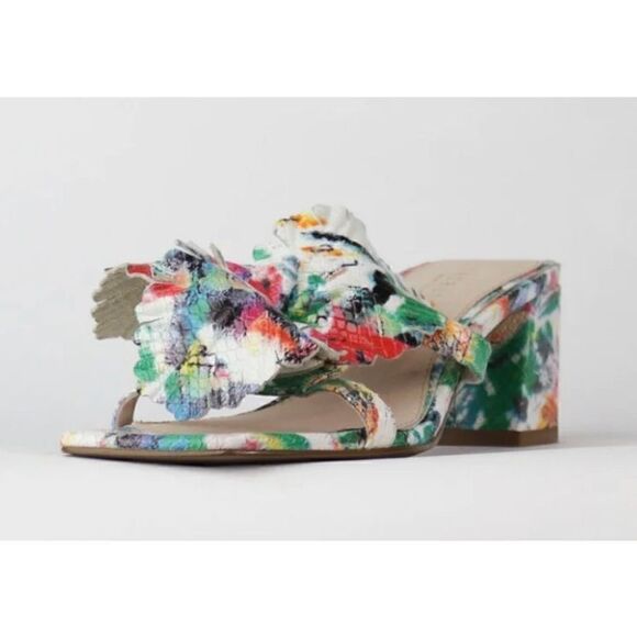 Cecelia New York Happy Multi Flower Sandal NWOB Size 8 1/2 - Picture 3 of 12
